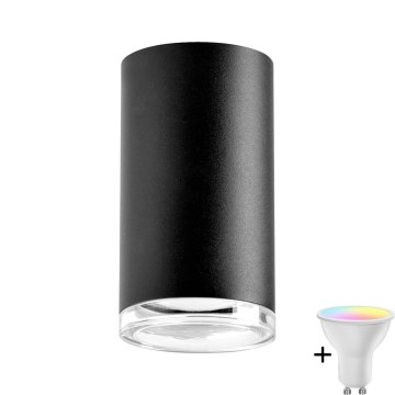 Spot encastré LED RGBW dimmable TURYN 1xGU10/6,5W/230V 2700-6500K Wi-Fi IP44 noir