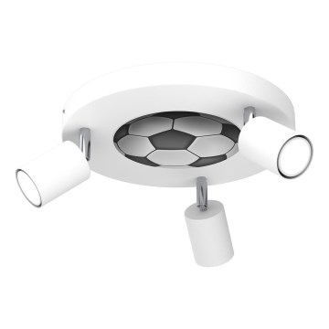 Spot enfant FUN 3xGU10/8W/230V blanc/balle
