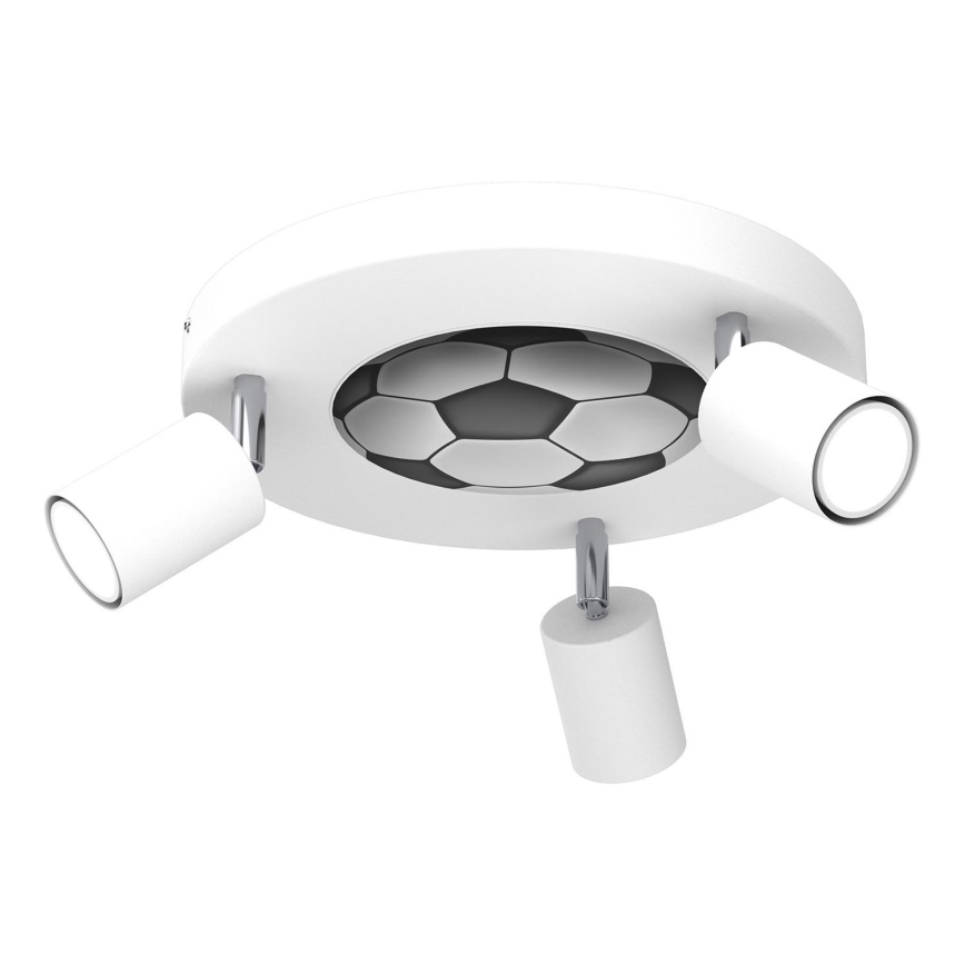 Spot enfant FUN 3xGU10/8W/230V blanc/balle