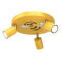 Spot enfant FUN 3xGU10/8W/230V jaune/abeille