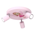 Spot enfant FUN 3xGU10/8W/230V rose/Fée