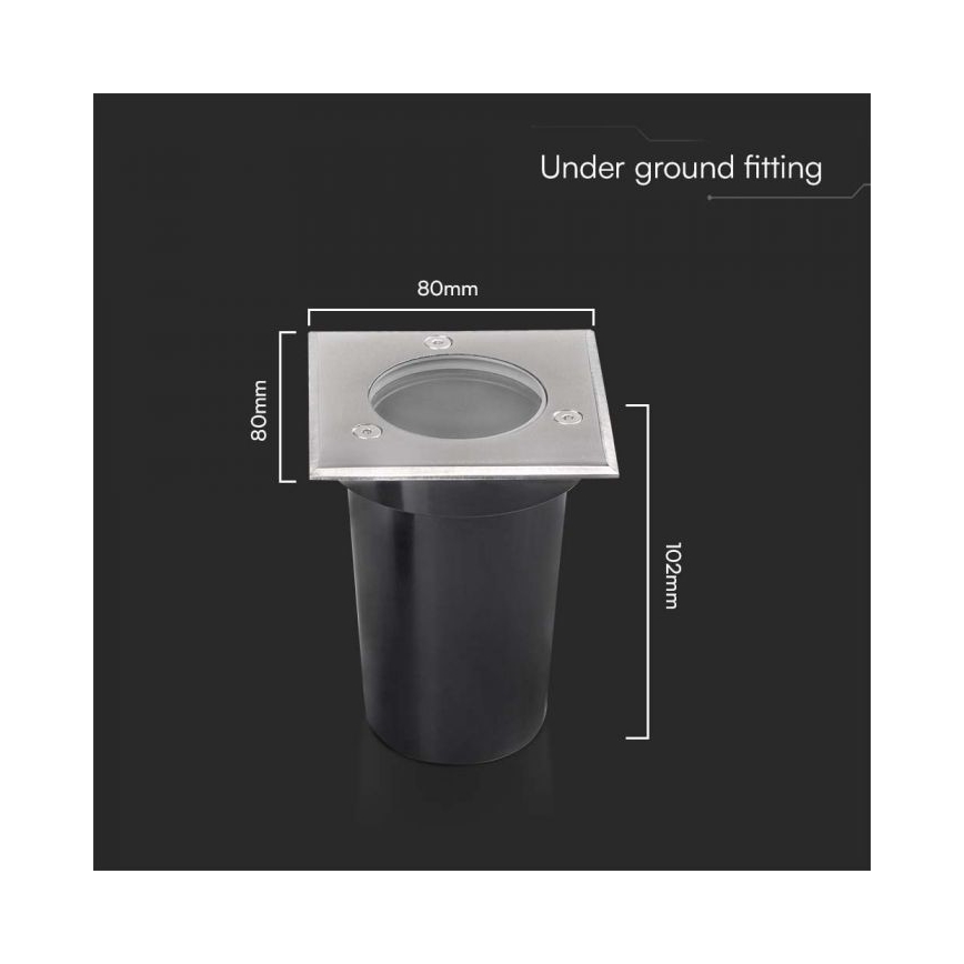 Spot extérieur encastrable 1xGU10/35W/230V IP67