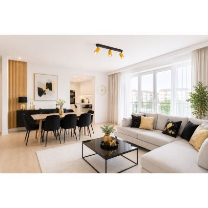 Spot FAMA 3xGU10/30W/230V doré/noir