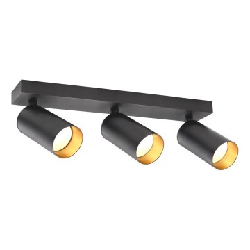 Spot FILO 3xGU10/30W/230V noir/doré