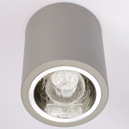 Spot JUPITER 1xE27/20W/230V d. 9,8 cm gris