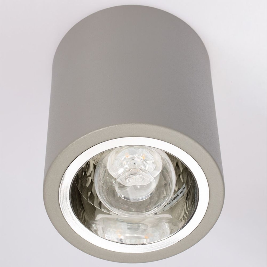 Spot JUPITER 1xE27/20W/230V d. 9,8 cm gris