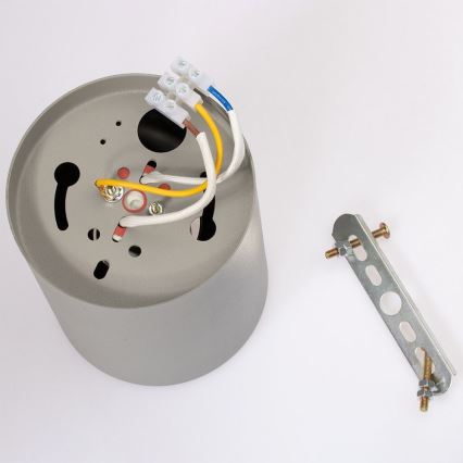 Spot JUPITER 1xE27/20W/230V d. 9,8 cm gris