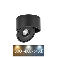 Spot LED/20W/230V 3000/4000/6400K CRI 90 noir