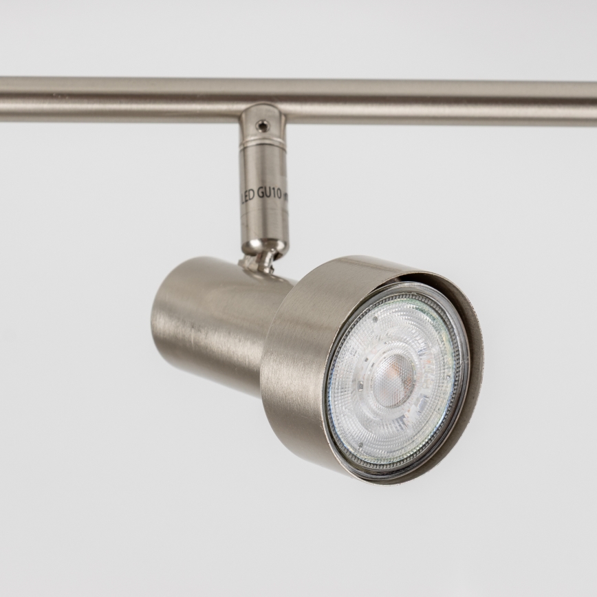 Spot LED 6x GU10 / 4,7 W / 230 V, finition chrome mat