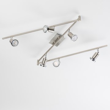 Spot LED 6x GU10 / 5W / 230V, chrome mat