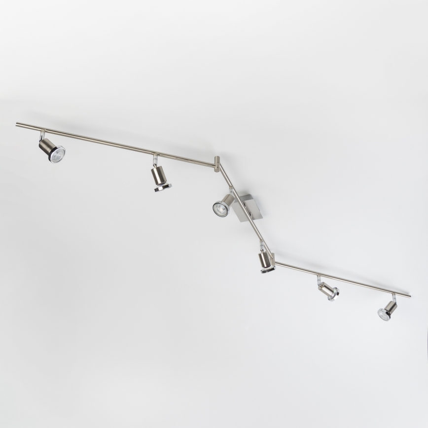 Spot LED 6x GU10 / 5W / 230V, chrome mat