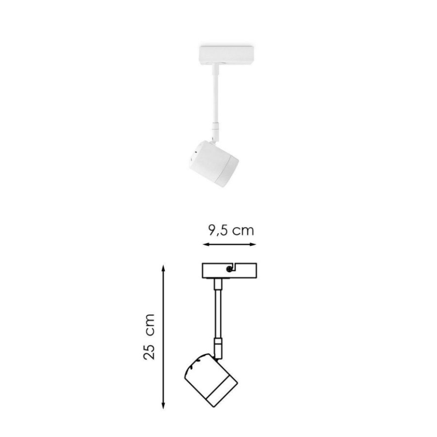 Spot LED à intensité variable MANU 1xGU10/5,8W/230V blanc