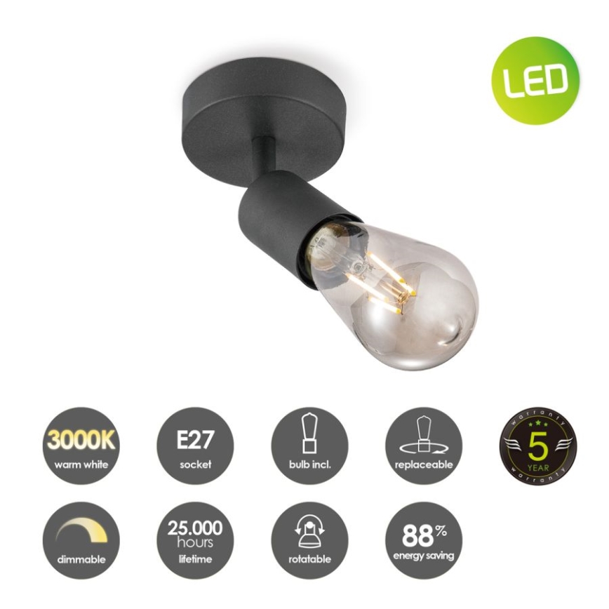 Spot LED à intensité variable MELLO 1xE27/4W/230V