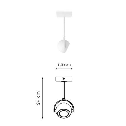 Spot LED à intensité variable NOP 1xGU10/5,8W/230V blanc