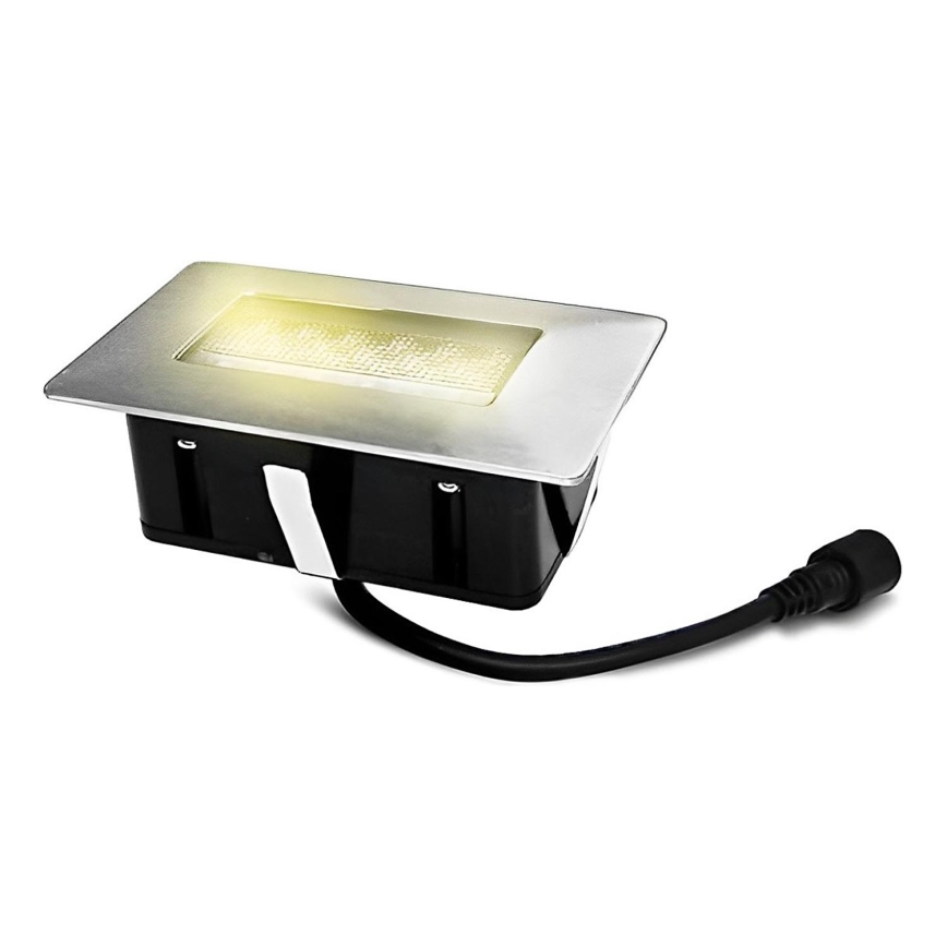 Spot LED encastrable extérieur EASY CONNECT LED/2W/230V 3000K IP67 rectangulaire