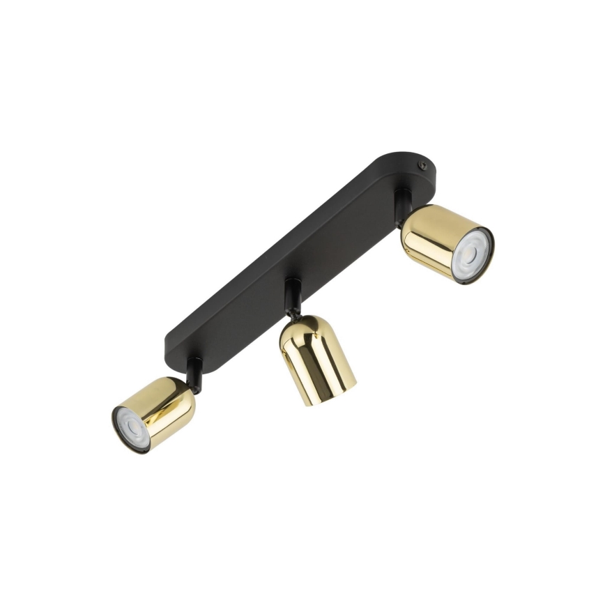 Spot LED encastrable RGBW dimmable TOP 3xGU10/6,5W/230V 2700-6500K noir/doré