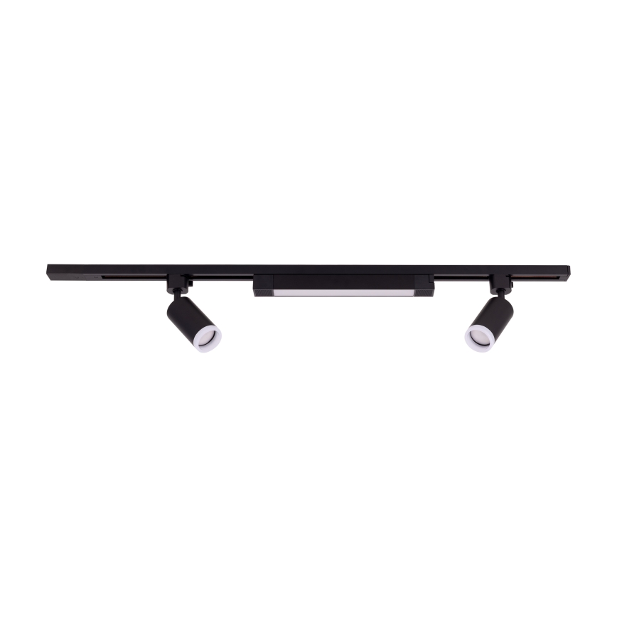 Spot à LED pour système sur rail TRACER 2xGU10/10W/230V + LED/20W 1 m noir
