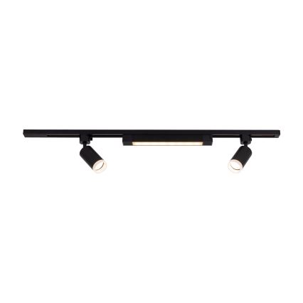 Spot à LED pour système sur rail TRACER 2xGU10/10W/230V + LED/20W 1 m noir
