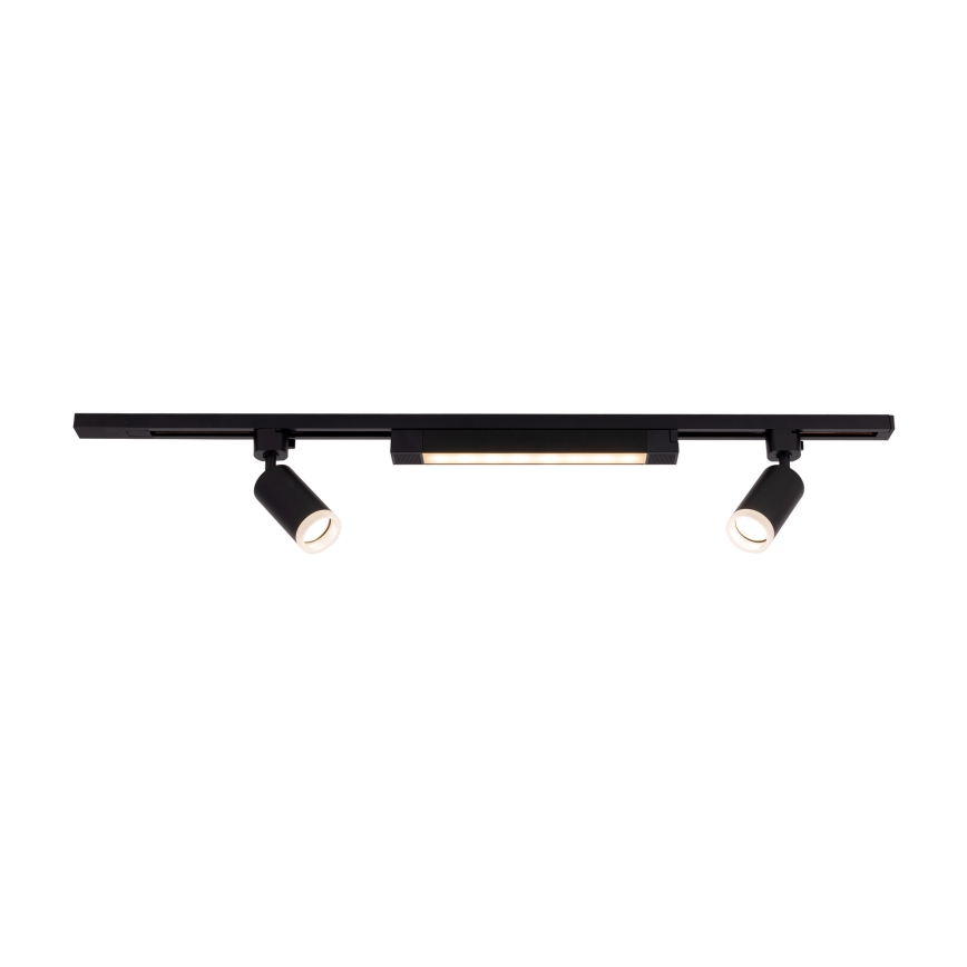 Spot à LED pour système sur rail TRACER 2xGU10/10W/230V + LED/20W 1 m noir