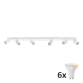 Spot LED RGBW dimmable ANGIE 6xGU10/6,5W/230V 2700-6500K blanc