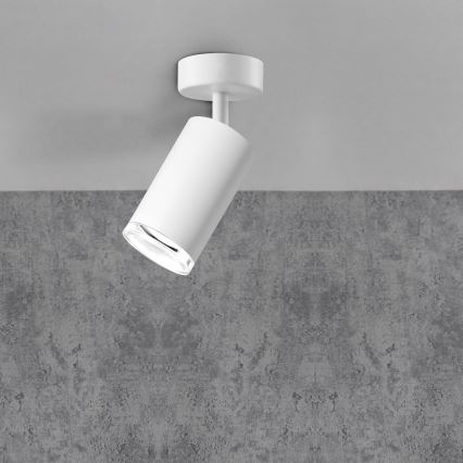 Spot LED RGBW dimmable pour salle de bains TURYN 1xGU10/4,8W/230V 3000K IP44 blanc + télécommande