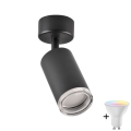 Spot LED RGBW dimmable pour salle de bains TURYN 1xGU10/6,5W/230V 2700-6500K Wi-Fi IP44 noir
