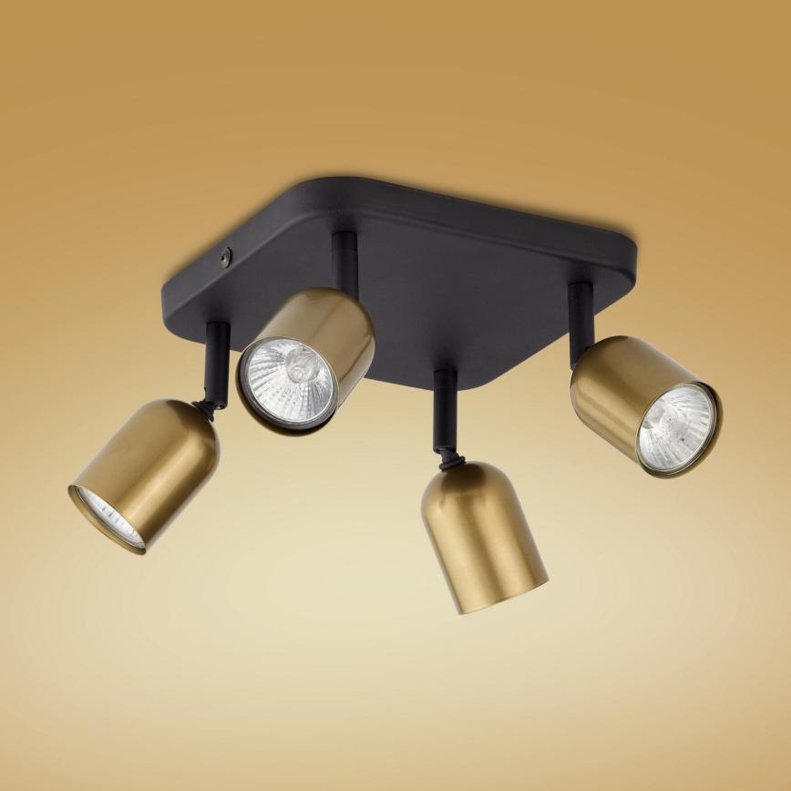 Spot LED RGBW dimmable TOP 4xGU10/6,5W/230V 2700-6500K doré/noir