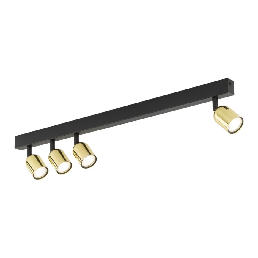 Spot LED RGBW dimmable TOP 4xGU10/6,5W/230V 2700-6500K noir/doré