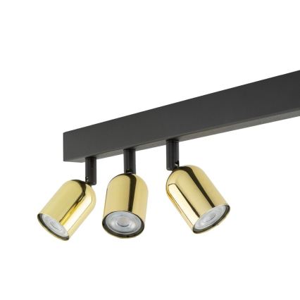 Spot LED RGBW dimmable TOP 4xGU10/6,5W/230V 2700-6500K noir/doré
