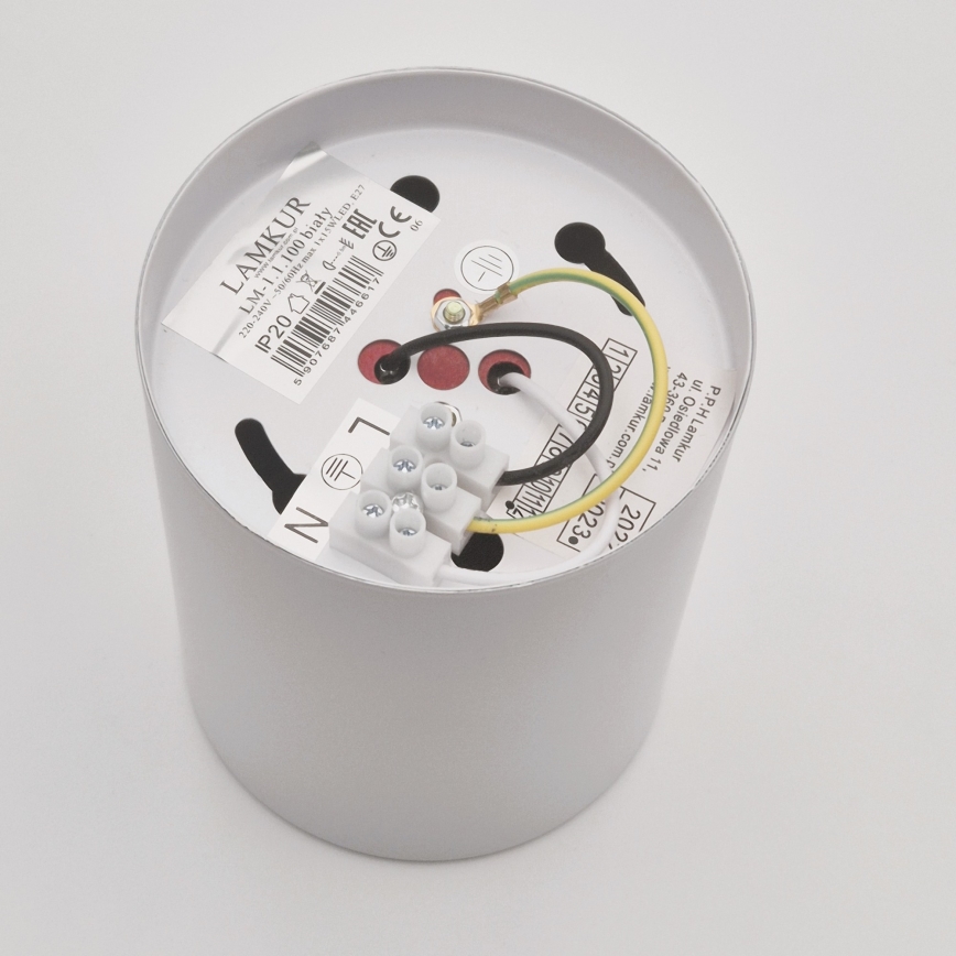 Spot LED TACO 1xE27/15W/230V blanc