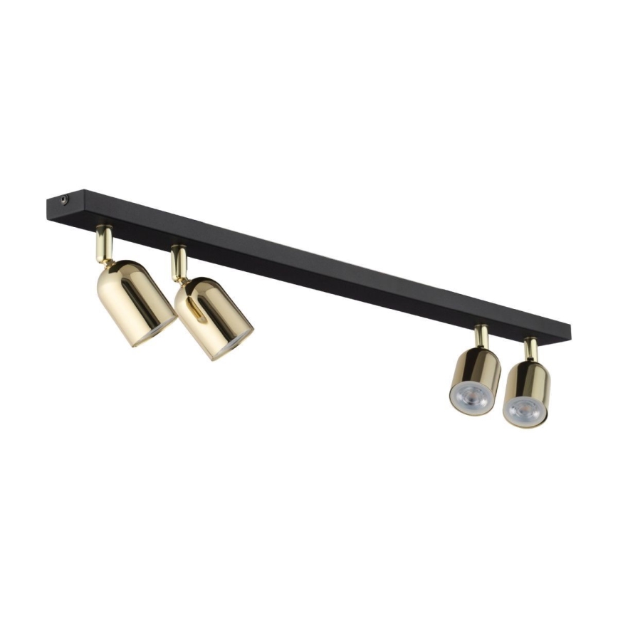 Spot LED TOP 4xGU10/10W/230V noir/or