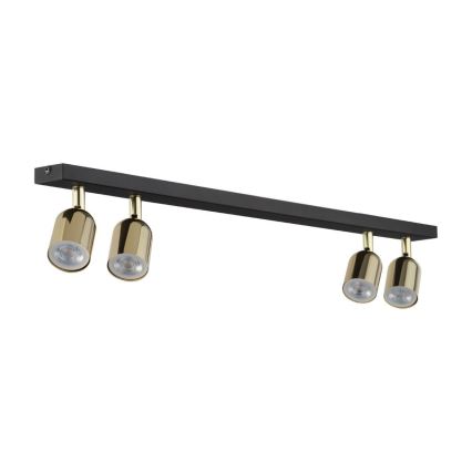 Spot LED TOP 4xGU10/10W/230V noir/or