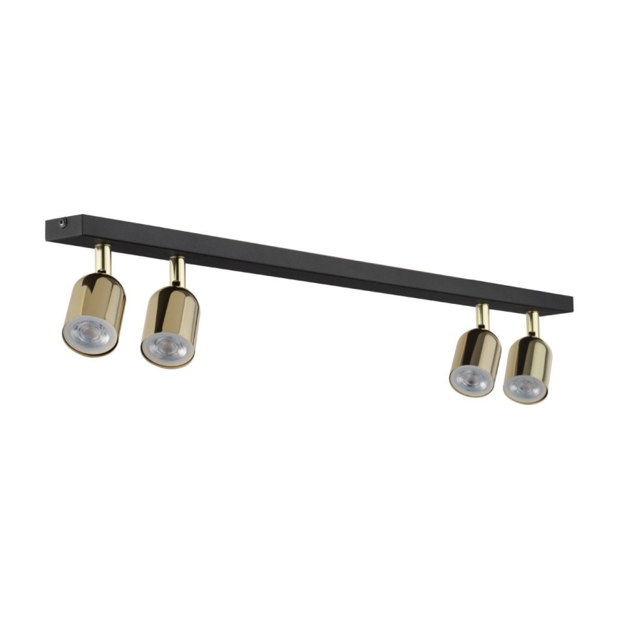 Spot LED TOP 4xGU10/10W/230V noir/or