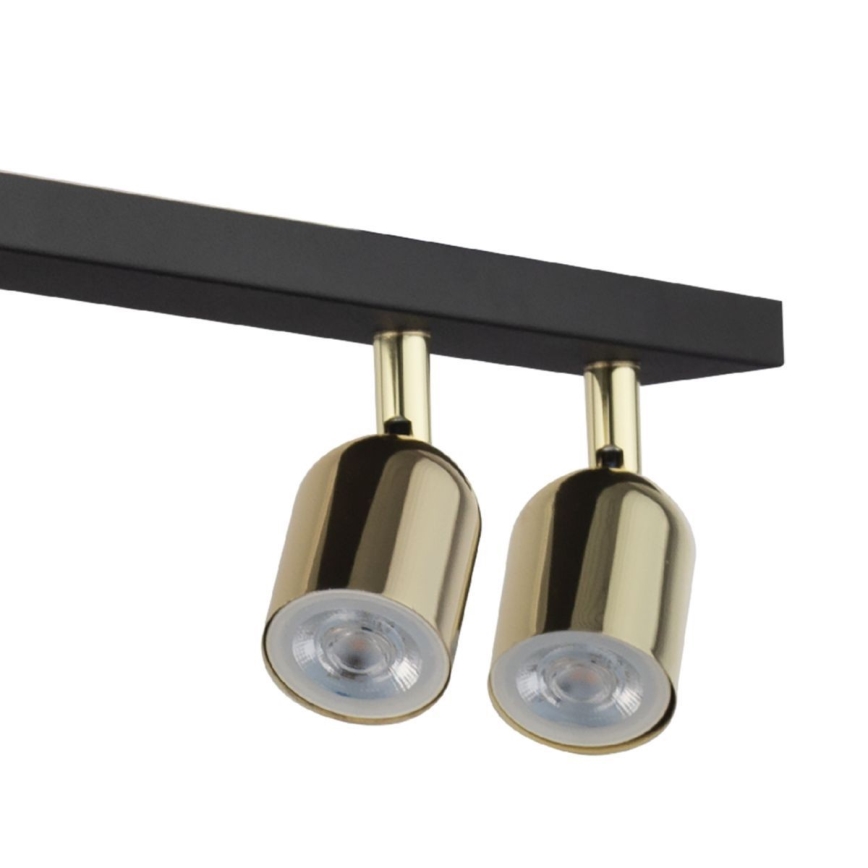 Spot LED TOP 4xGU10/10W/230V noir/or