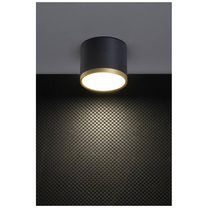 Spot LED TUBA LED/9W/230V noir/or