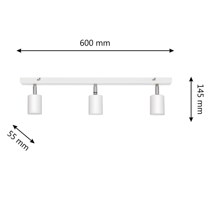 Spot LED TUNE 3xGU10/4,8W/230V blanc