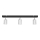 Spot LED TUNE 3xGU10/4,8W/230V chrome mat/noir