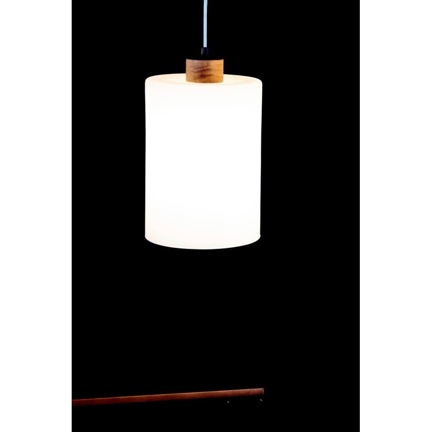 Suspension filaire ZEFIR 3xE27/60W/230V chêne