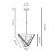 Suspension filaire TRIGONON 1xE27/60W/230V - certifié FSC