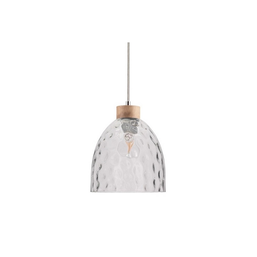 Suspension filaire ALESSANDRO 1xE27/60W/230V chêne - certifié FSC