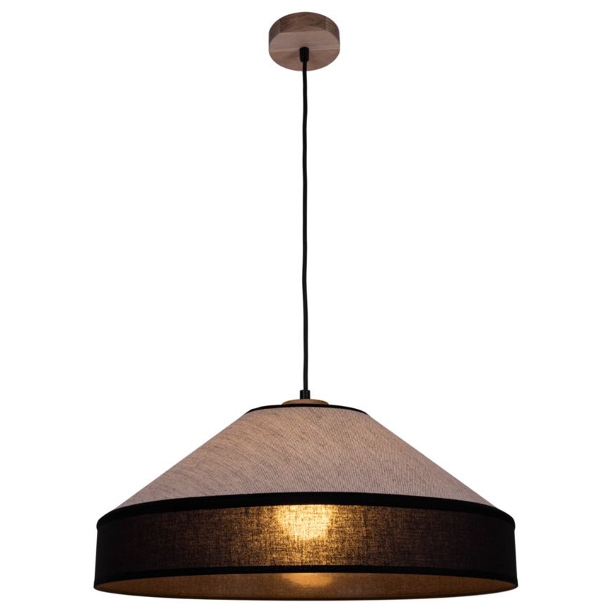 Suspension AMIGO sur câble 1xE27/60W/230V chêne