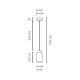 Suspension filaire BOSCO 1xE27/60W/230V chêne - certifié FSC