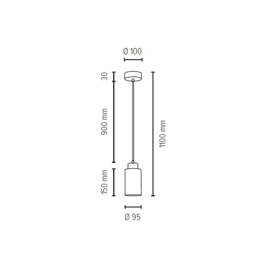 Suspension filaire BOSCO 1xE27/60W/230V