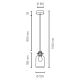 Suspension filaire ALESSANDRO 1xE27/60W/230V hêtre - certifié FSC
