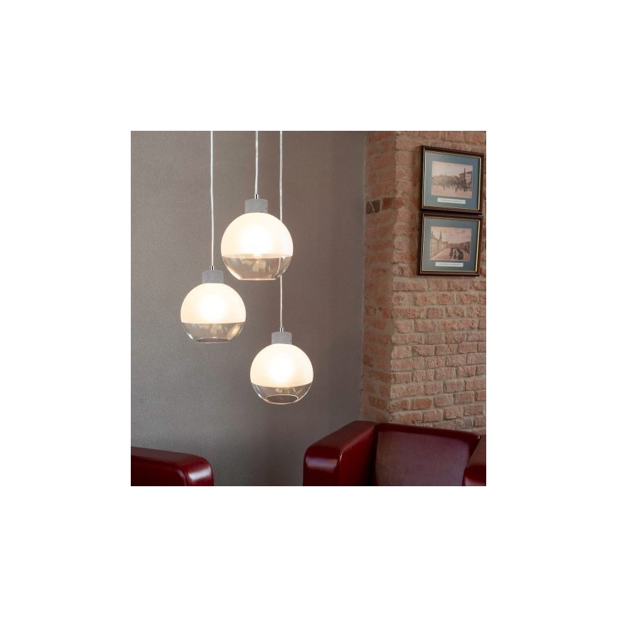 Suspension filaire FRESH 3xE27/60W/230V