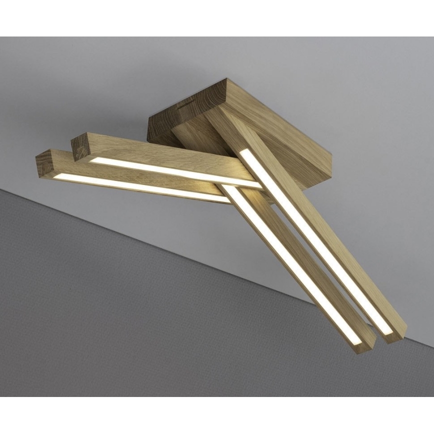 Plafonnier LINUS 4xLED/4,5W/230V chêne mat