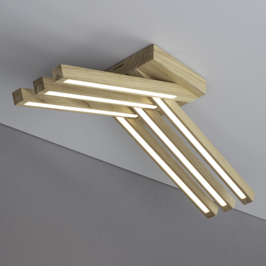 Plafonnier LED LINUS 6xLED/4,5W/230V chêne mat