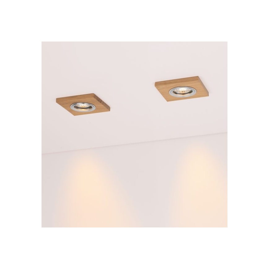 Spot encastrable LED VITAR 1xGU10/5W/230V CRI 90 chêne – FSC certifié
