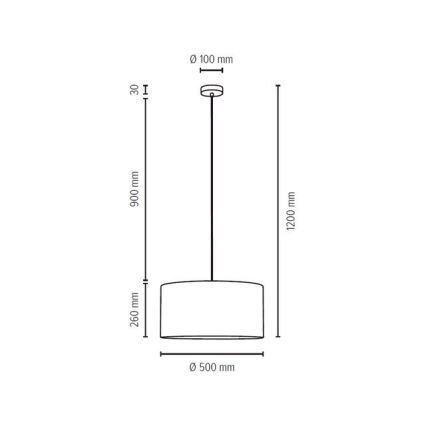 Suspension filaire SCARLETT 1xE27/60W/230V