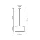 Suspension filaire SCARLETT 1xE27/60W/230V - certifié FSC